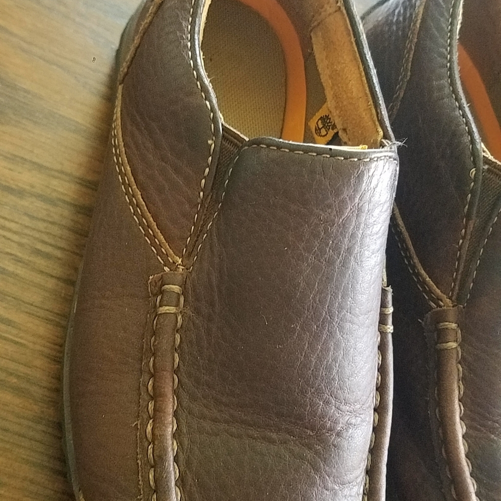 Timberland Brown Loafer Slipon Kids Dress Shoe